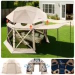 VEVOR 12 x 12 ft gazebo screen tent front view