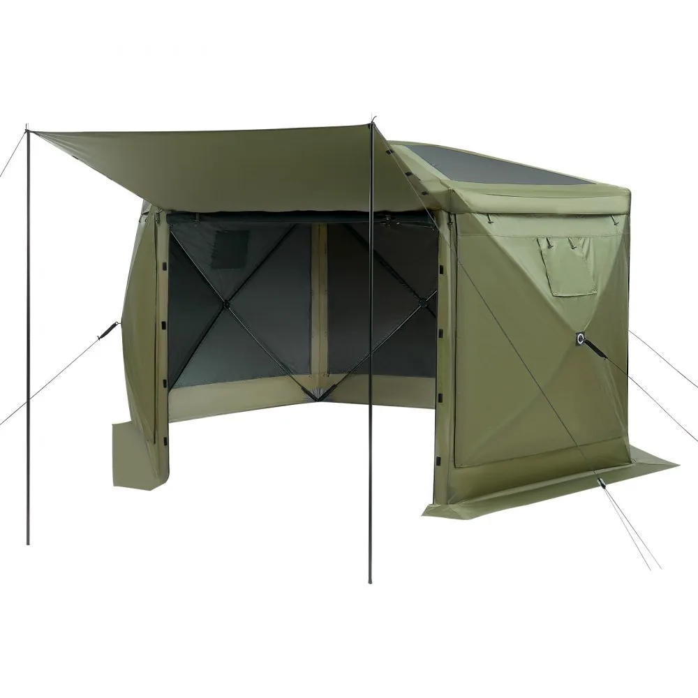 VEVOR screen tent with ground stakes and ropes