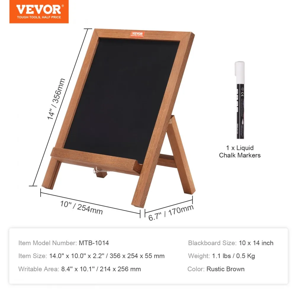 VEVOR chalkboard sign package with chalk marker