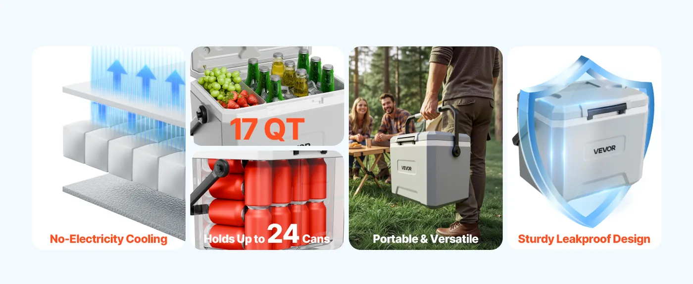 VEVOR Hard Cooler 17QT Good Choice