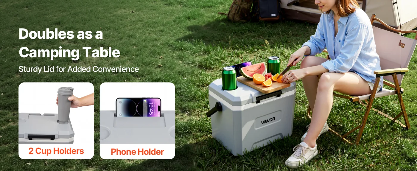 VEVOR Hard Cooler 17QT Multi-Purpose Lid