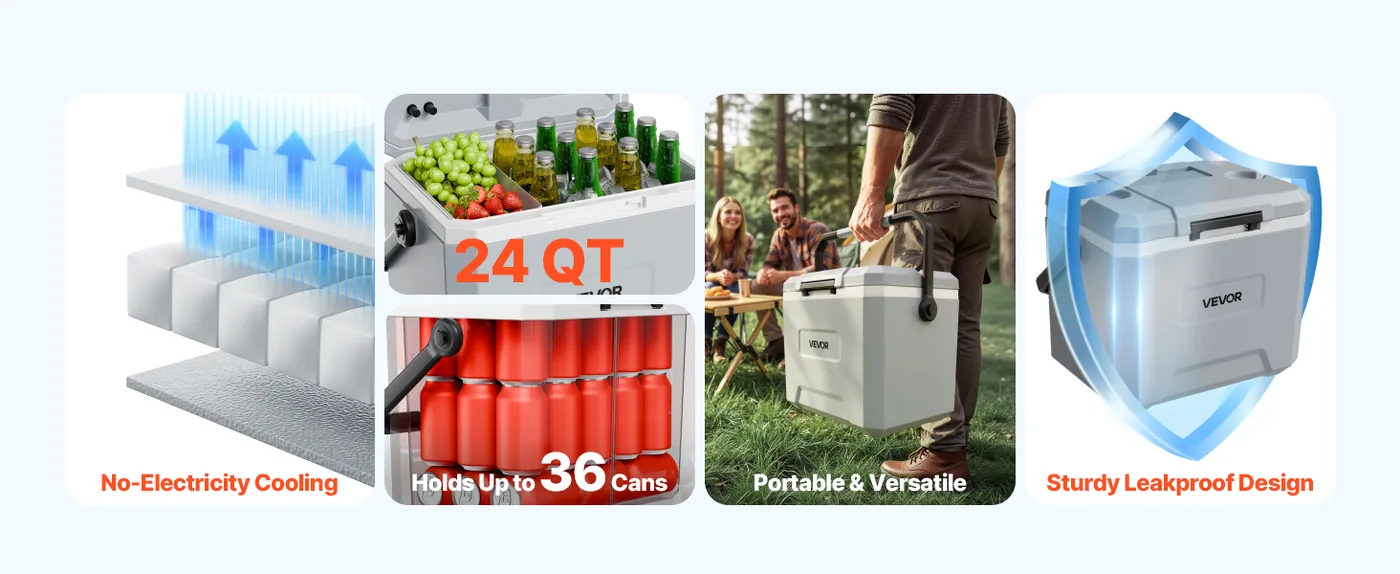 VEVOR Hard Cooler 24QT Good Choice