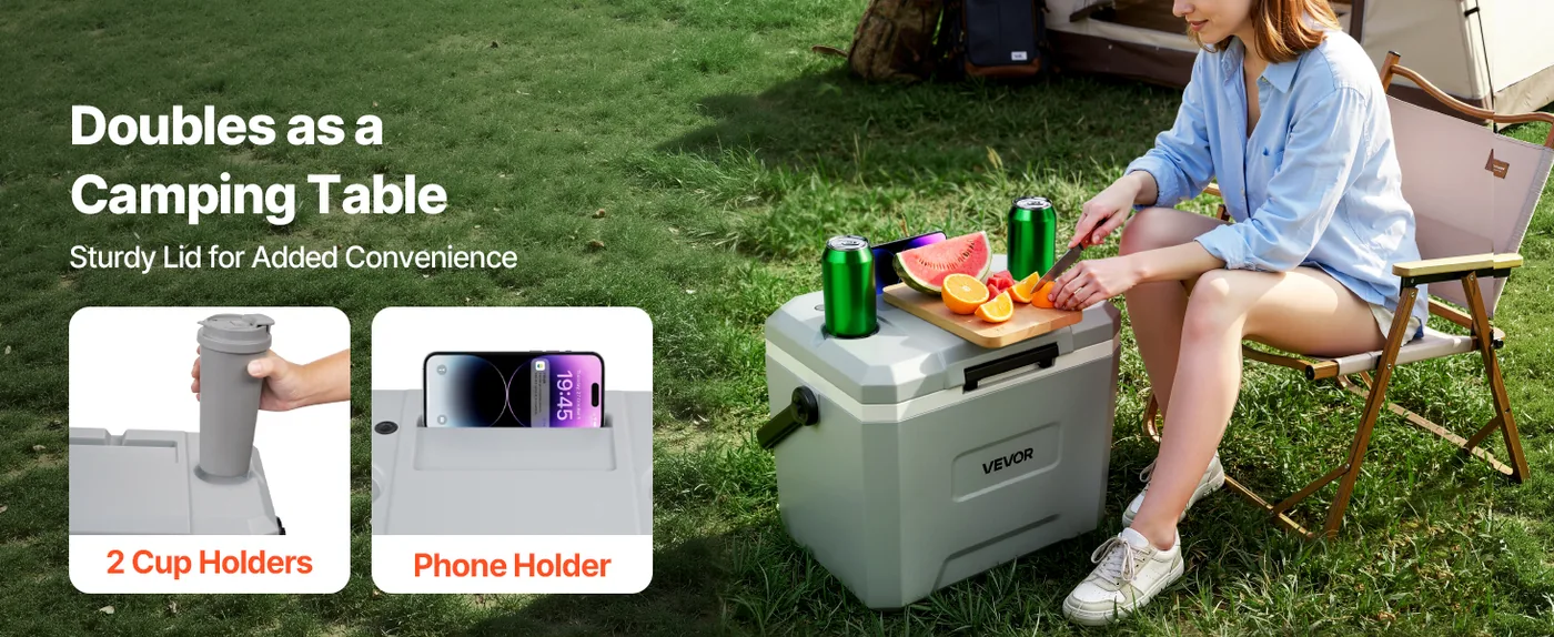 VEVOR Hard Cooler 24QT Multi-Purpose Lid