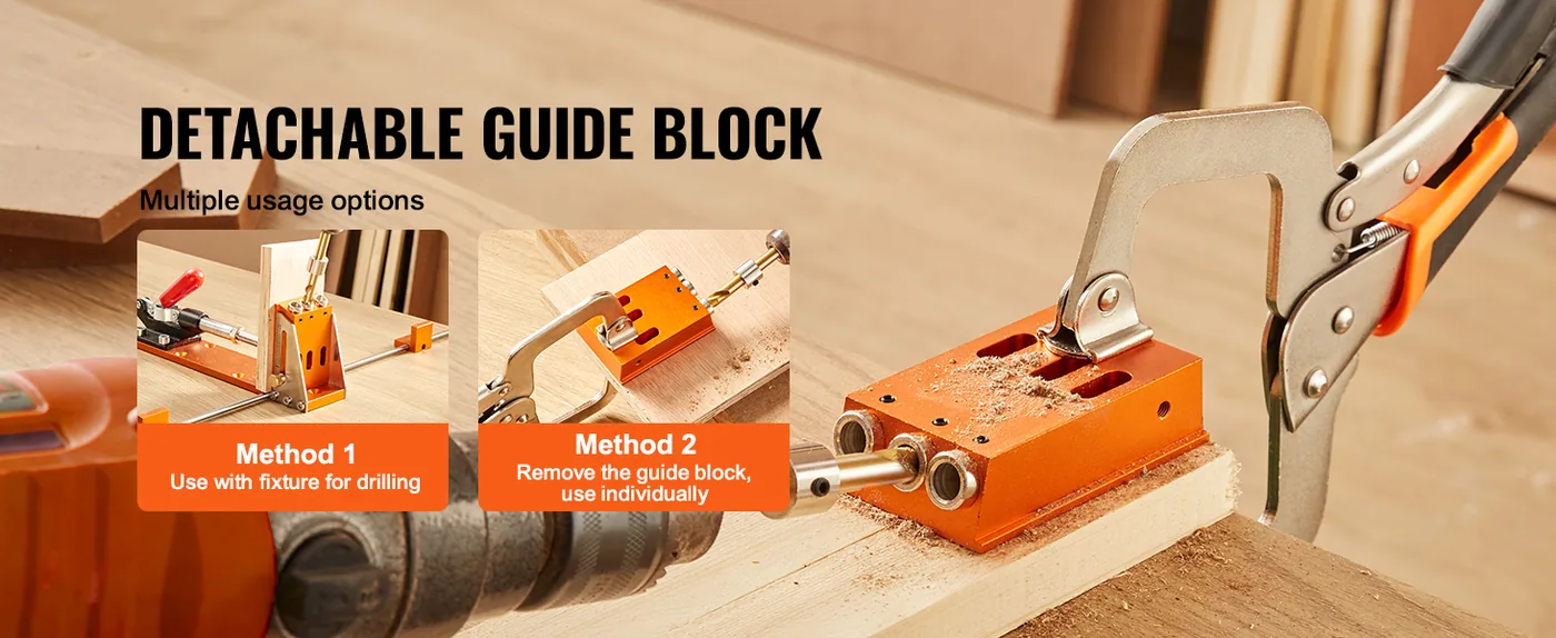 VEVOR pocket hole jig adjustable depth markings