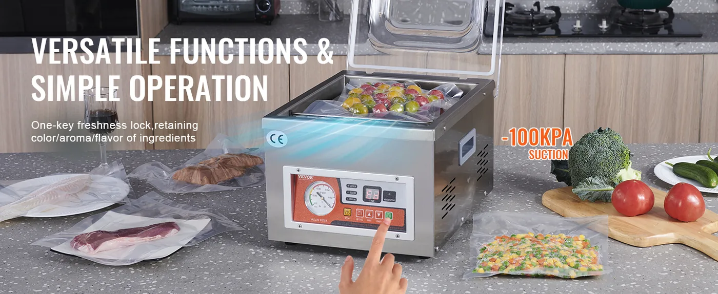 VEVOR Chamber Vacuum Sealer Tabletop 180W feature 1