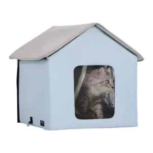 VEVOR heated cat house front view