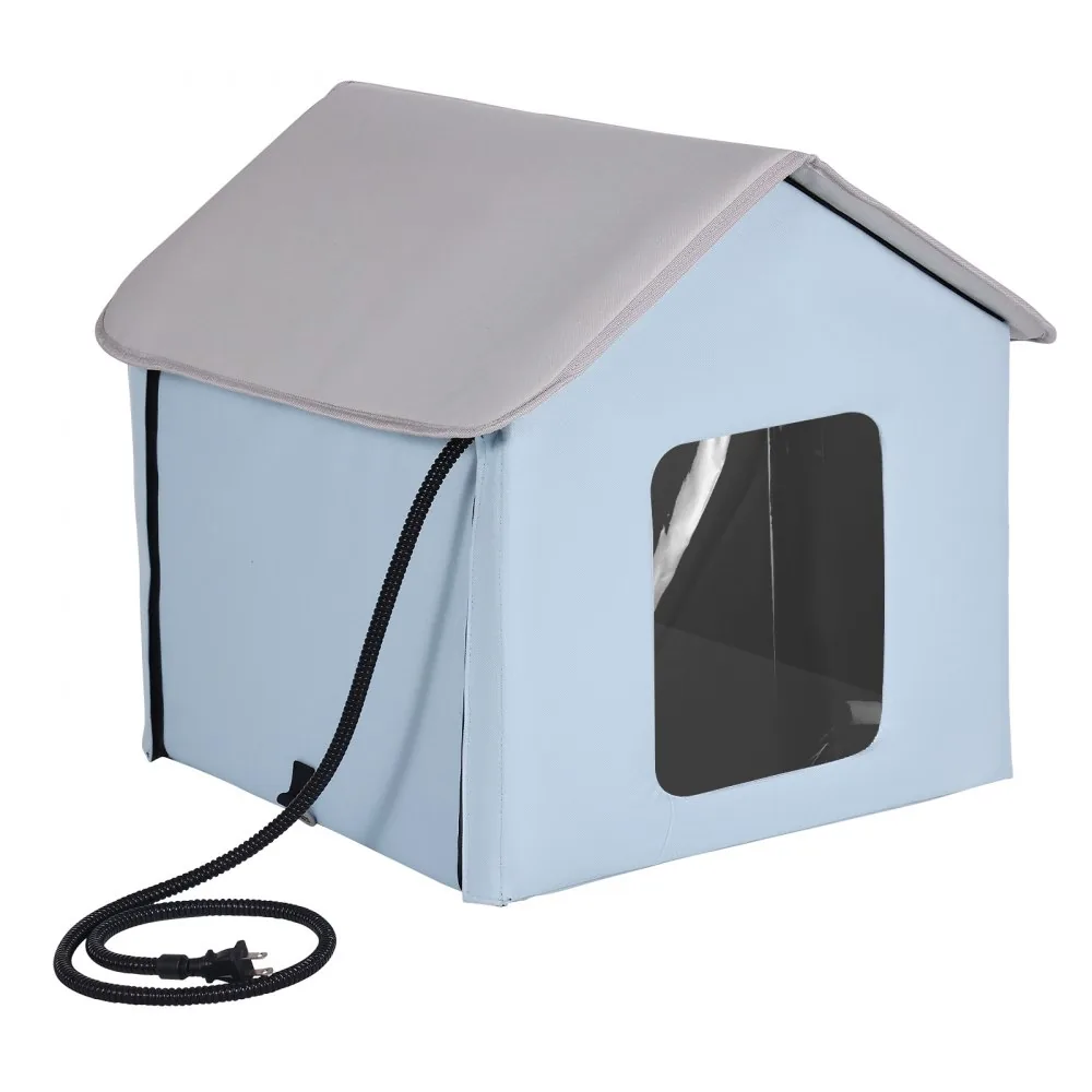 VEVOR heated cat house folding storage