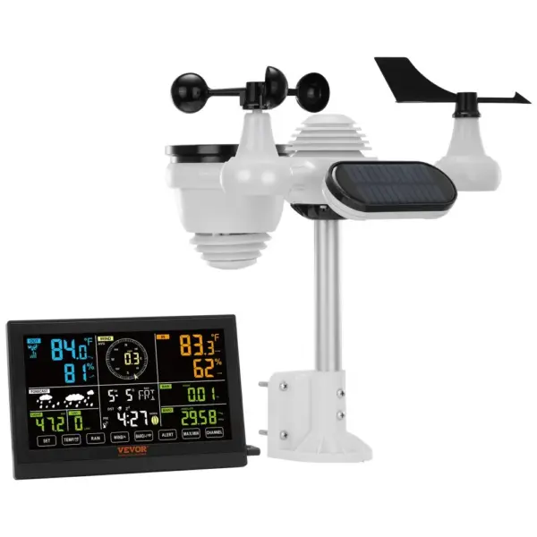 VEVOR 7-in-1 Wireless Weather Station 7-in-1 Sensor 7.5" Col product image 1