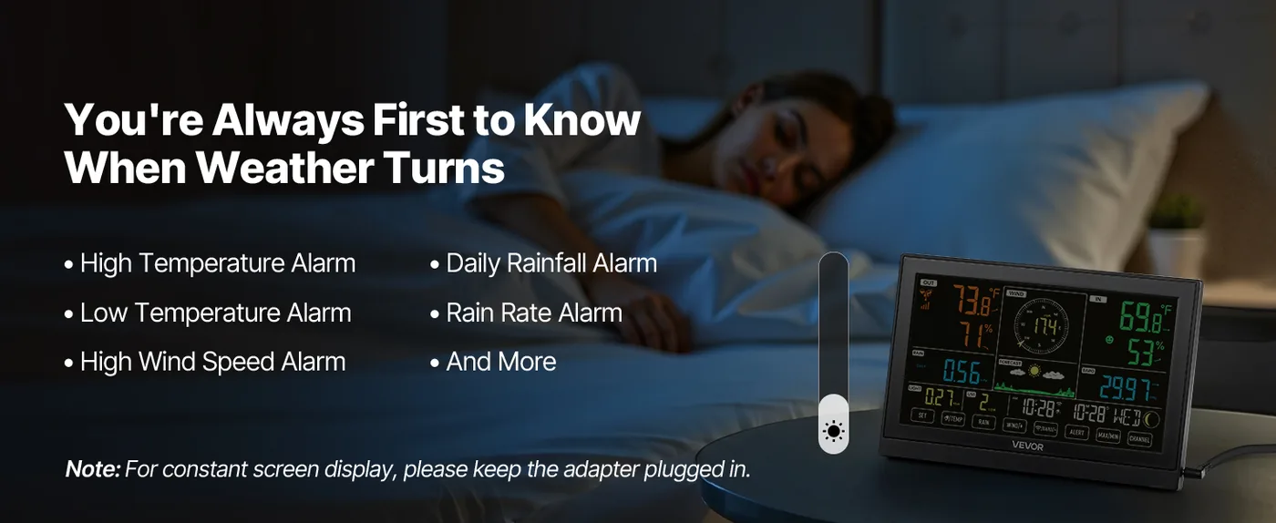 VEVOR 7-in-1 Wi-Fi Weather Station with APP 7-in-1 Sensor feature 2