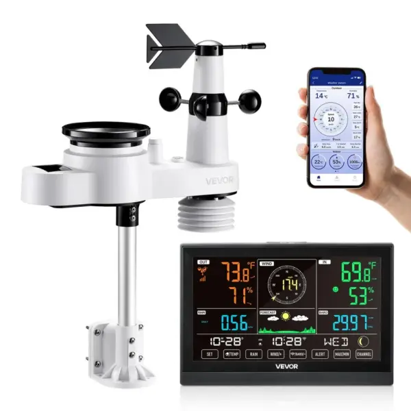 VEVOR 5-in-1 Wi-Fi Weather Station 5-in-1 Sensor WiFi（APP） product image 1