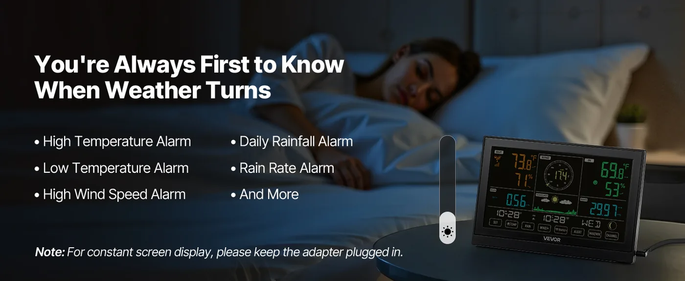 VEVOR 5-in-1 Wi-Fi Weather Station 5-in-1 Sensor WiFi（APP） feature 2