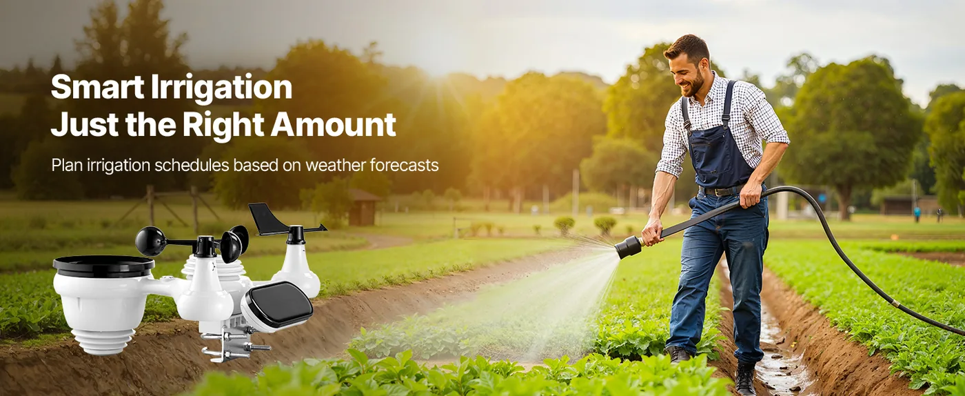 VEVOR 7-in-1 Wi-Fi Weather Station 7-in-1 Sensor WiFi（No APP Scientific Irrigation