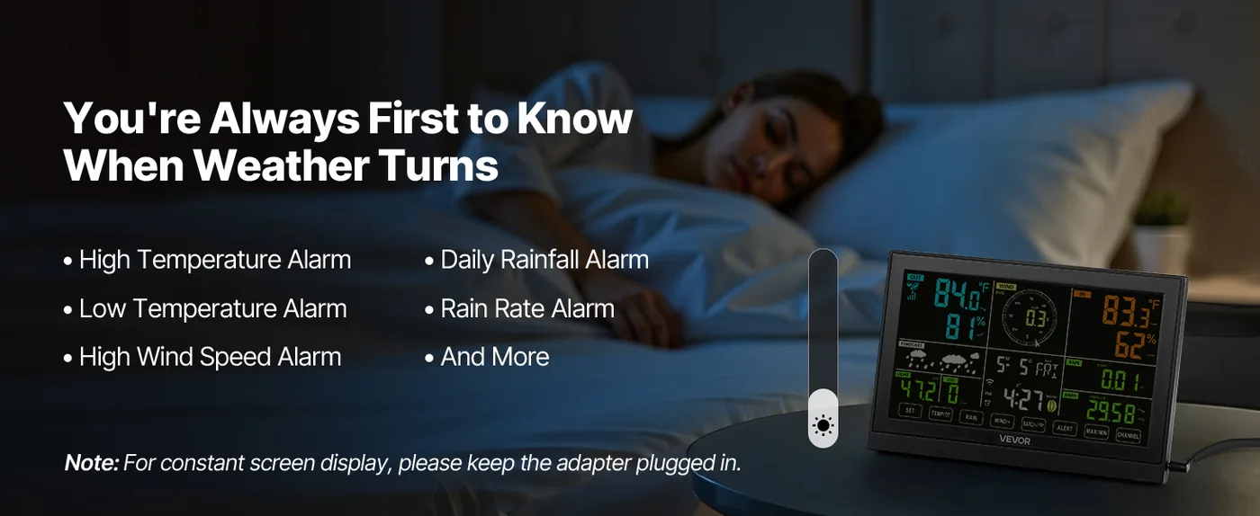 VEVOR 7-in-1 Wi-Fi Weather Station 7-in-1 Sensor WiFi（No APP feature 2