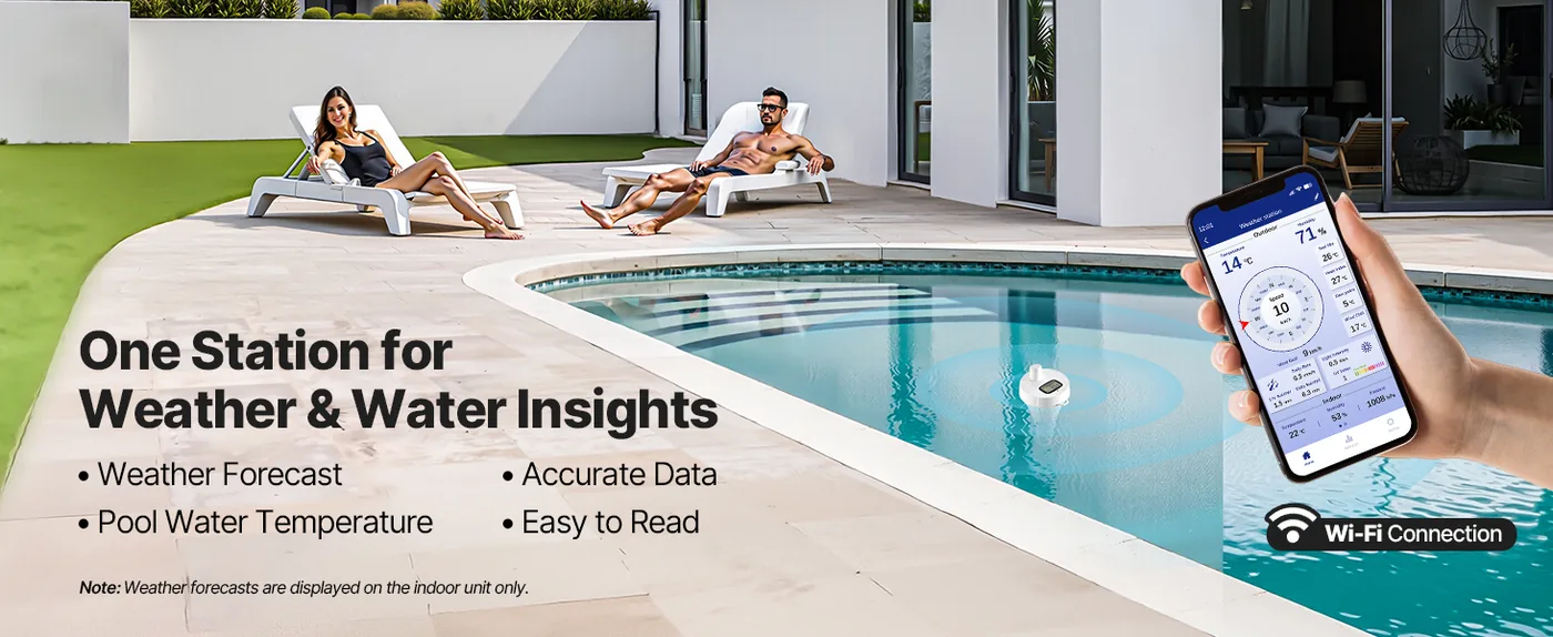 VEVOR 7-in-1 Wi-Fi Weather Station with APP 8-in-1 Sensor overview