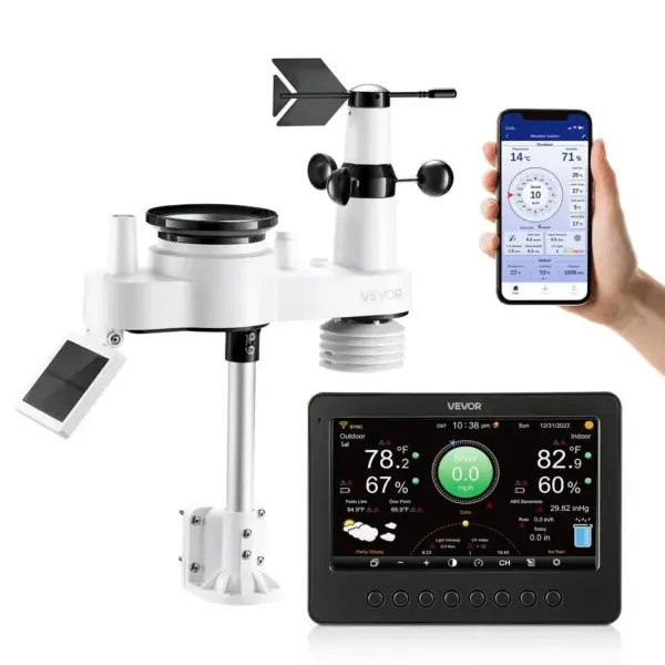 VEVOR 7-in-1 Wi-Fi Weather Station 7-in-1 Sensor WiFi（APP） product image 1