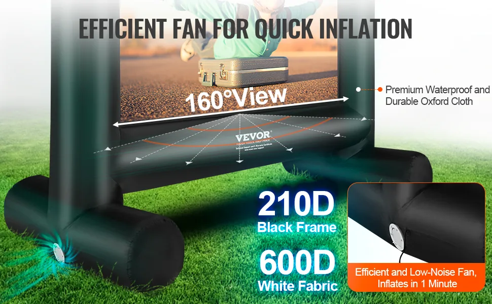 VEVOR Inflatable Movie Screen 14FT feature 1