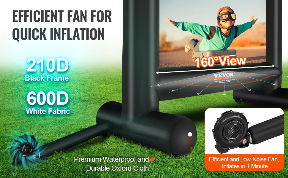 VEVOR Inflatable Movie Screen 16FT feature 1