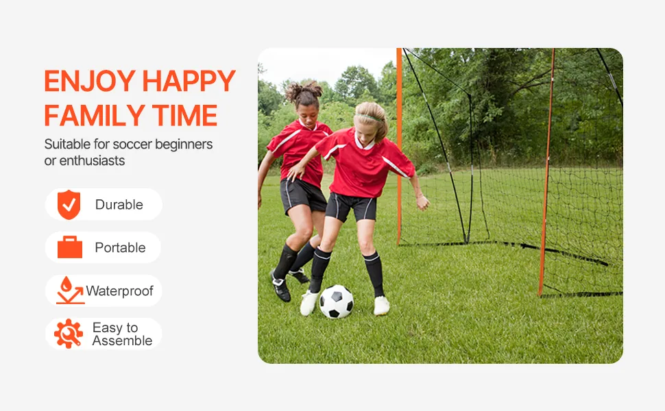 VEVOR Portable Soccer Goal Orange overview