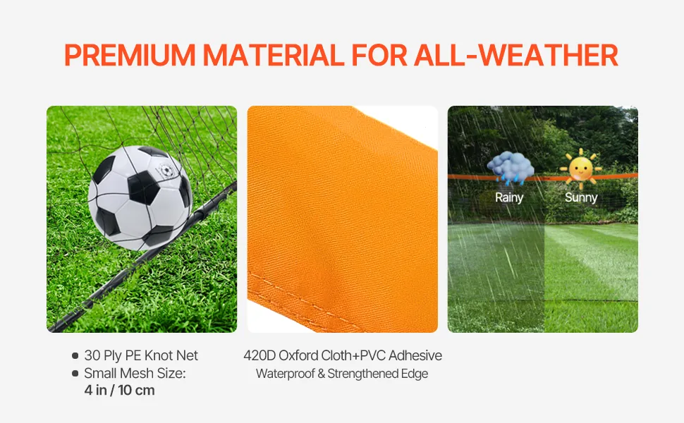 VEVOR Portable Soccer Goal Orange feature 1