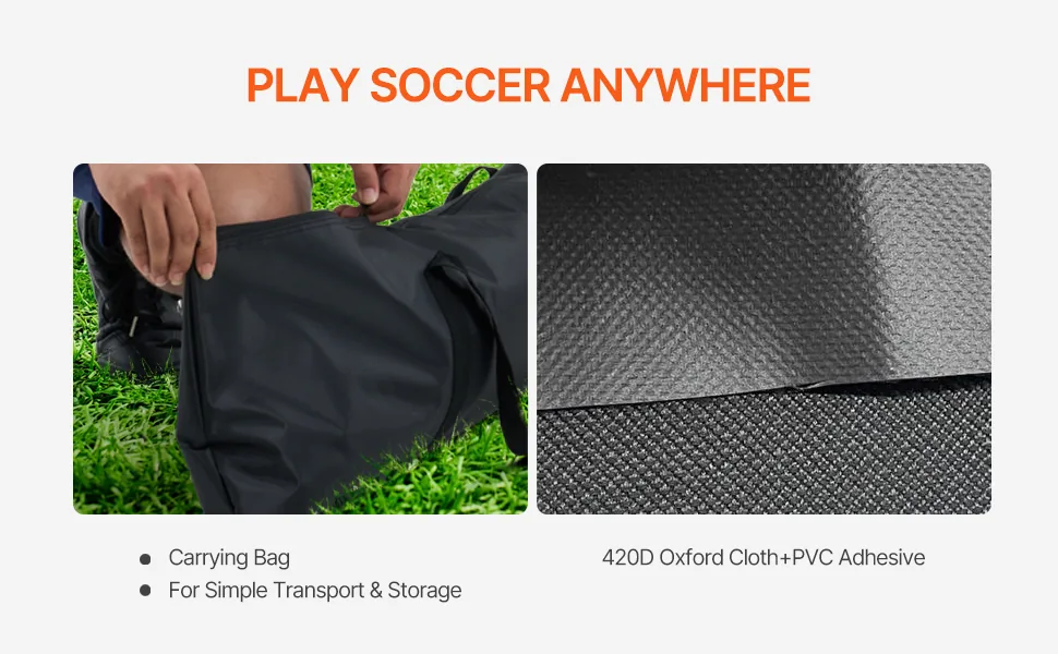 VEVOR Portable Soccer Goal Orange feature 4