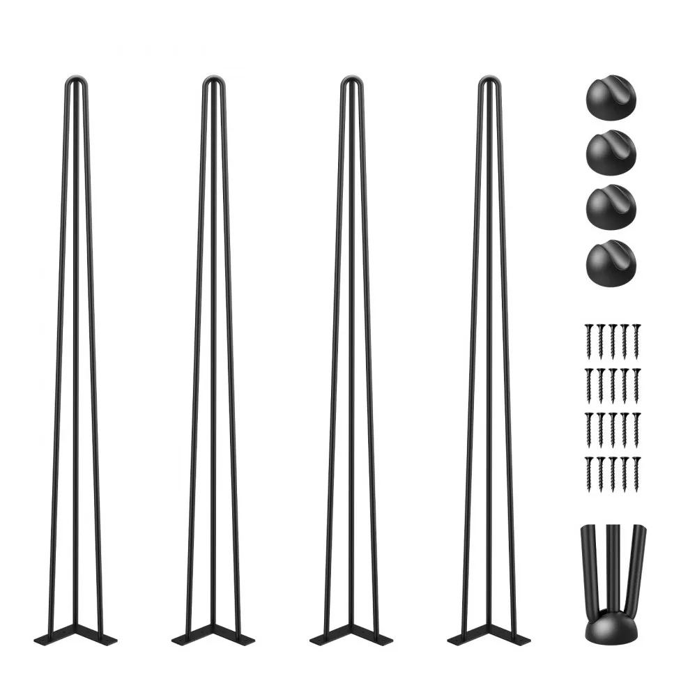 VEVOR Hairpin Table Legs 36 in Black Set of 4 Desk Legs 220 product image 1