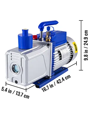 VEVOR Vacuum Pump 12CFM 1HP Vane Vacuum Pump Two Stage 3 x 1 feature 8