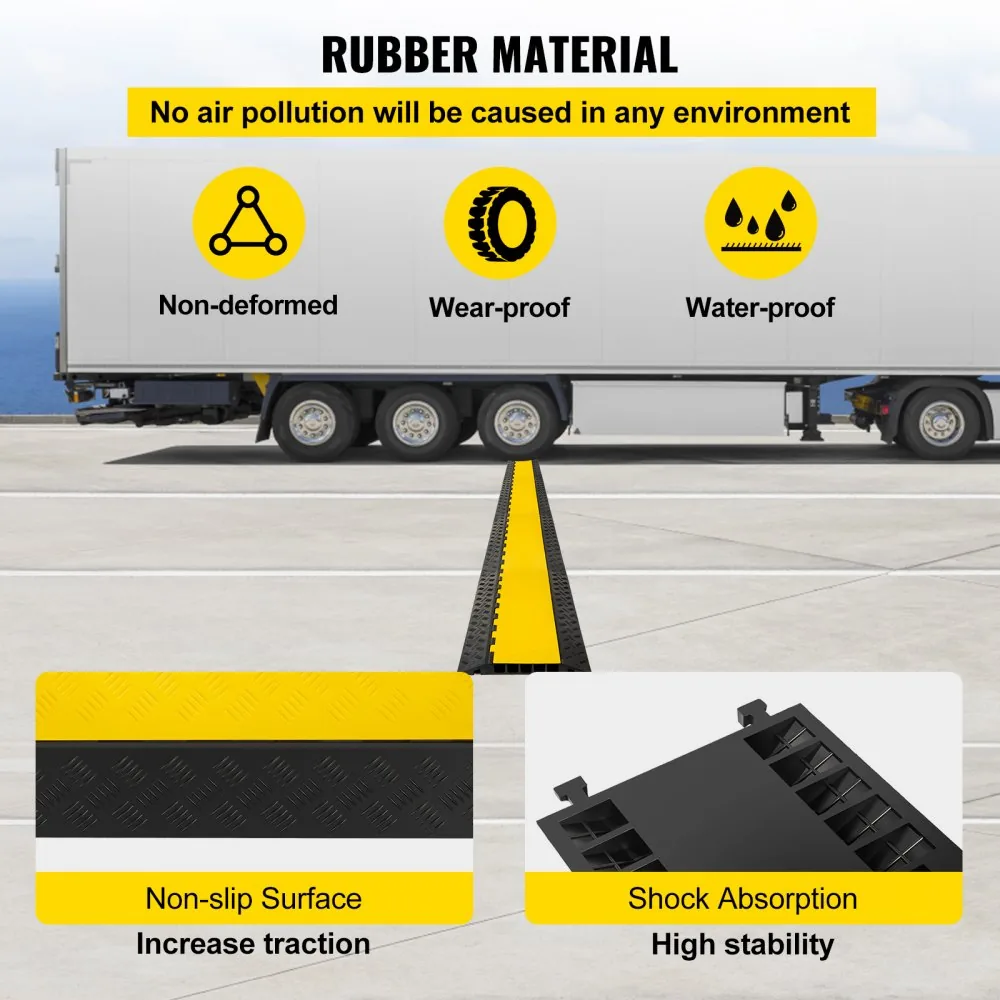 modular interlocking cable protector ramp connection