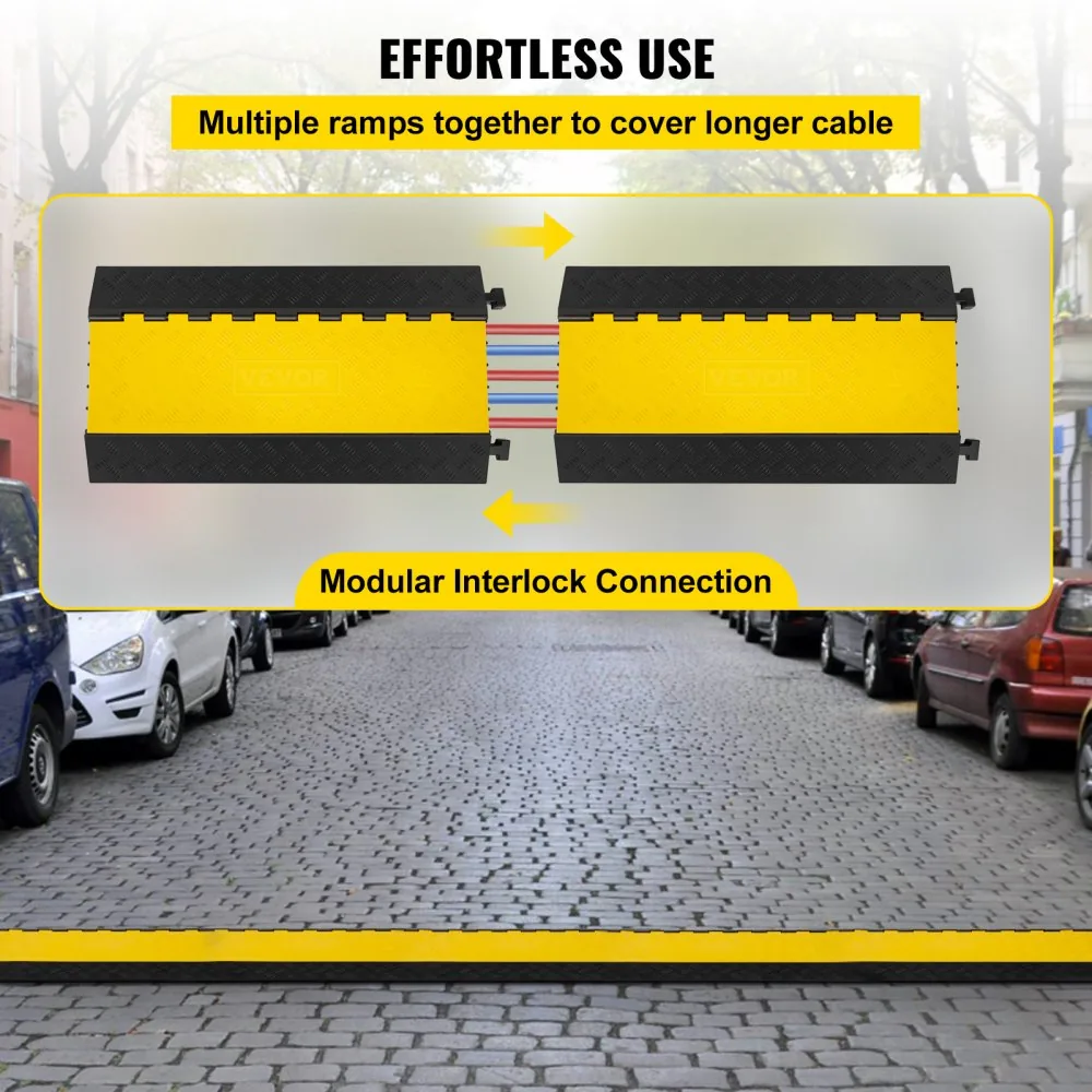 5 channel cable protector ramp dimensions