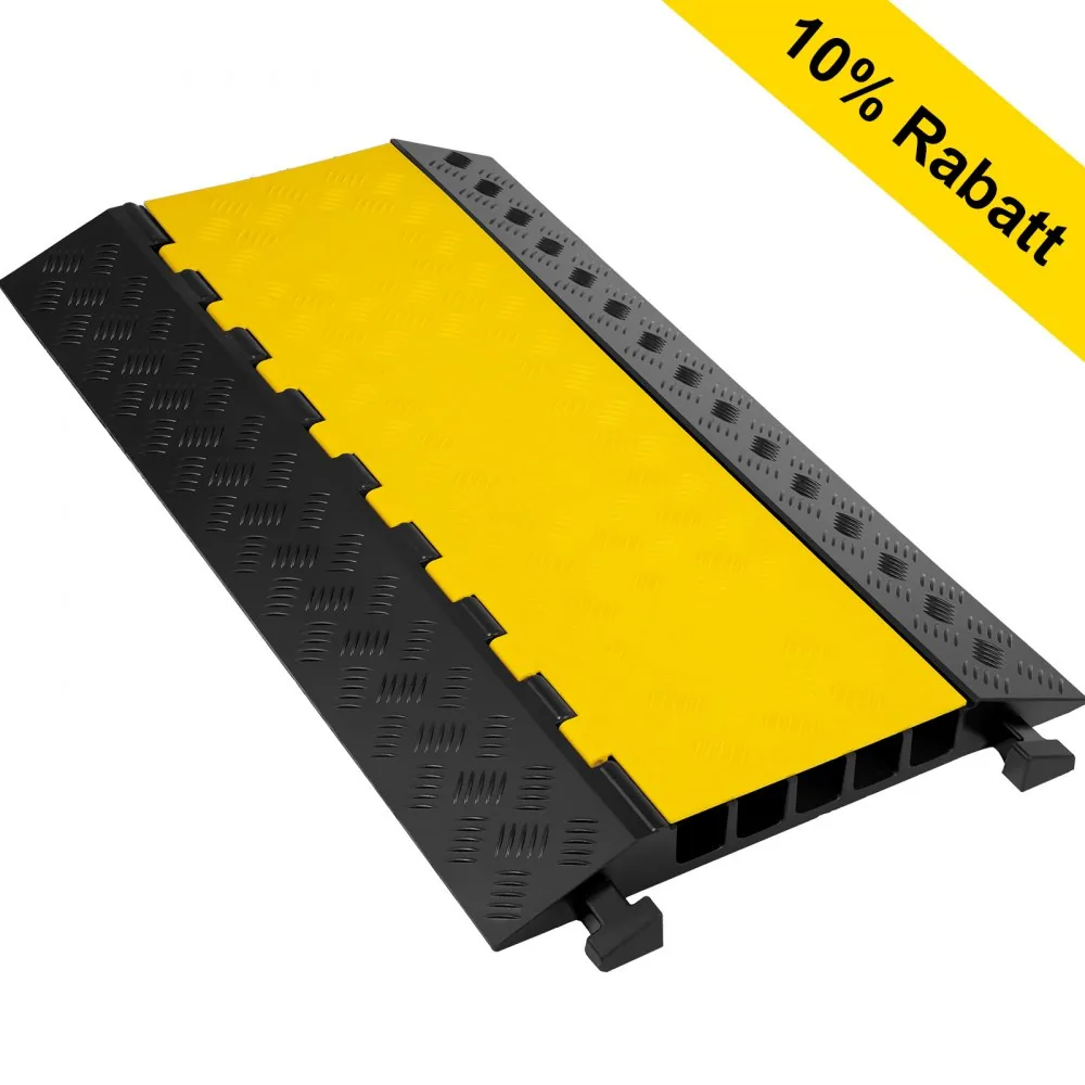 cable protector ramp installation on floor