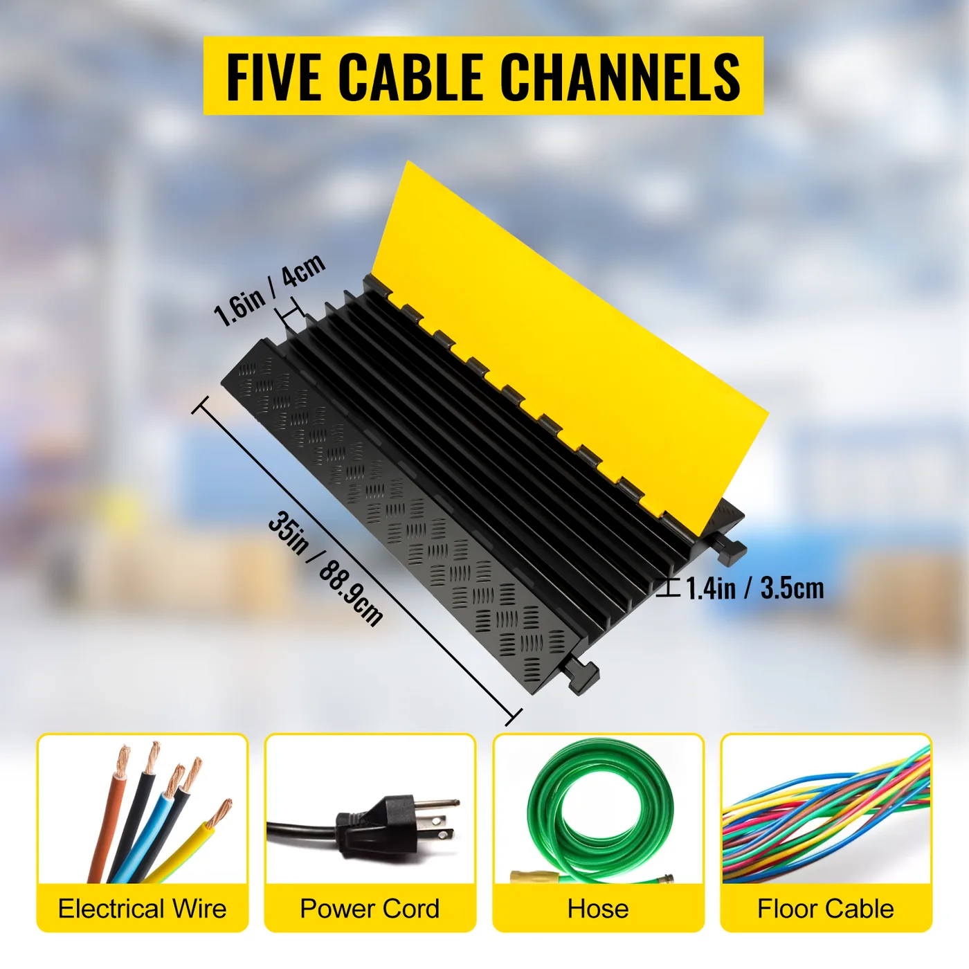 cable protector ramp flip open channels