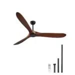 VEVOR 72 Inch Ceiling Fan without Light 3 Solid Wood Blades product image 1