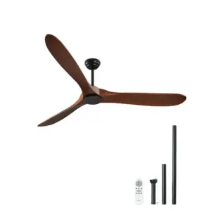 VEVOR 72 Inch Ceiling Fan without Light 3 Solid Wood Blades product image 1