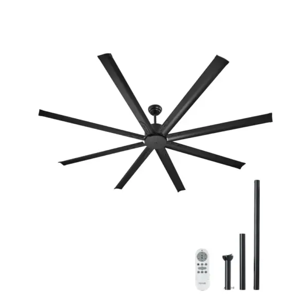 VEVOR 84 In Ceiling Fan without Light 84 inch 8 Aluminum Bla product image 1