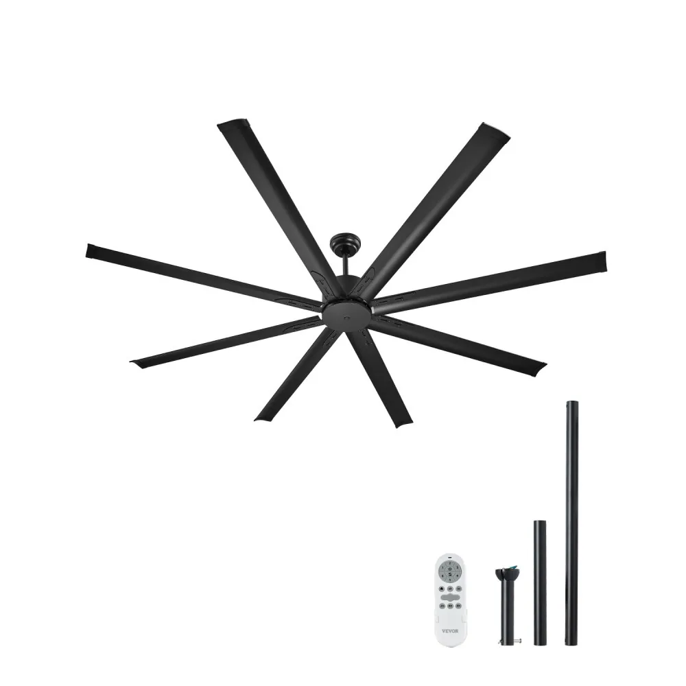 VEVOR 84 In Ceiling Fan without Light 84 inch 8 Aluminum Bla product image 1