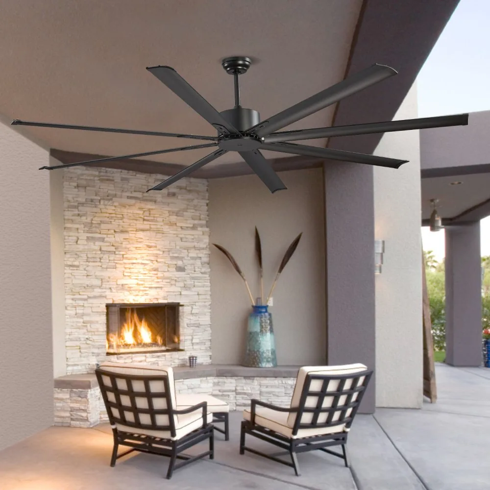 VEVOR 84 In Ceiling Fan without Light 84 inch 8 Aluminum Bla product image 8