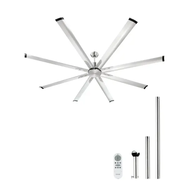 VEVOR 84 In Ceiling Fan without Light 84 inch 8 Aluminum Bla product image 1