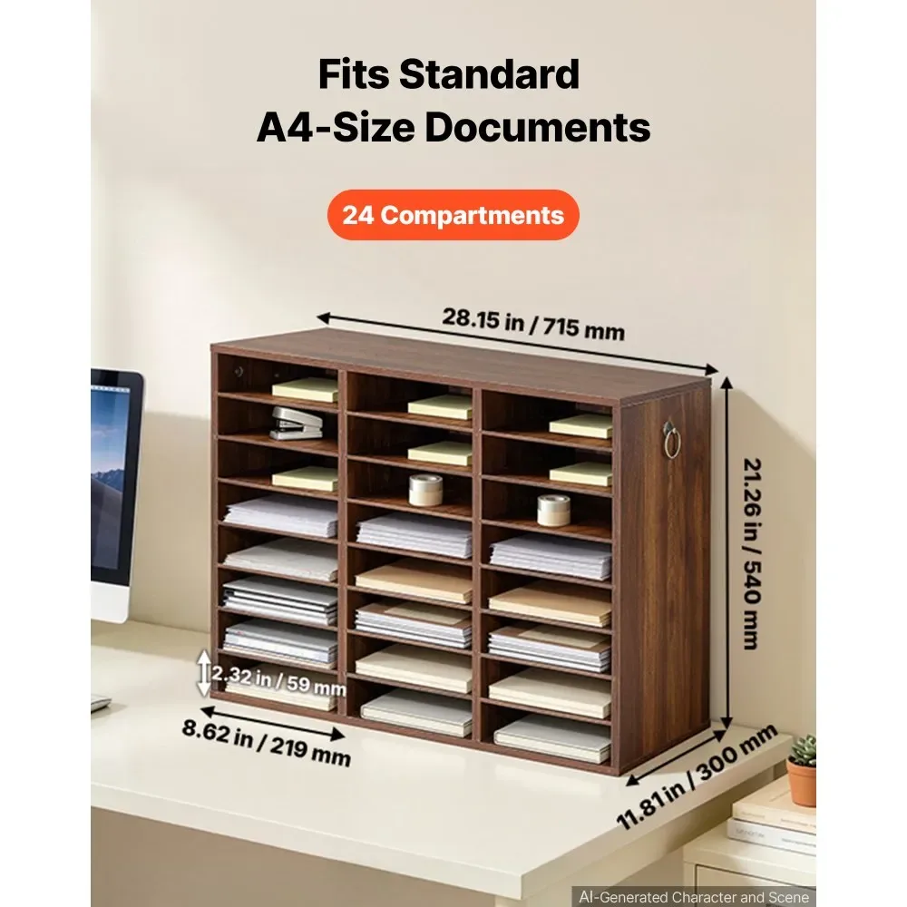VEVOR literature organizer on office countertop