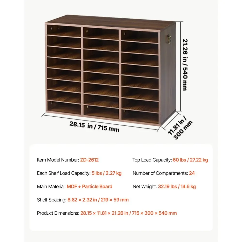 VEVOR literature organizer package contents