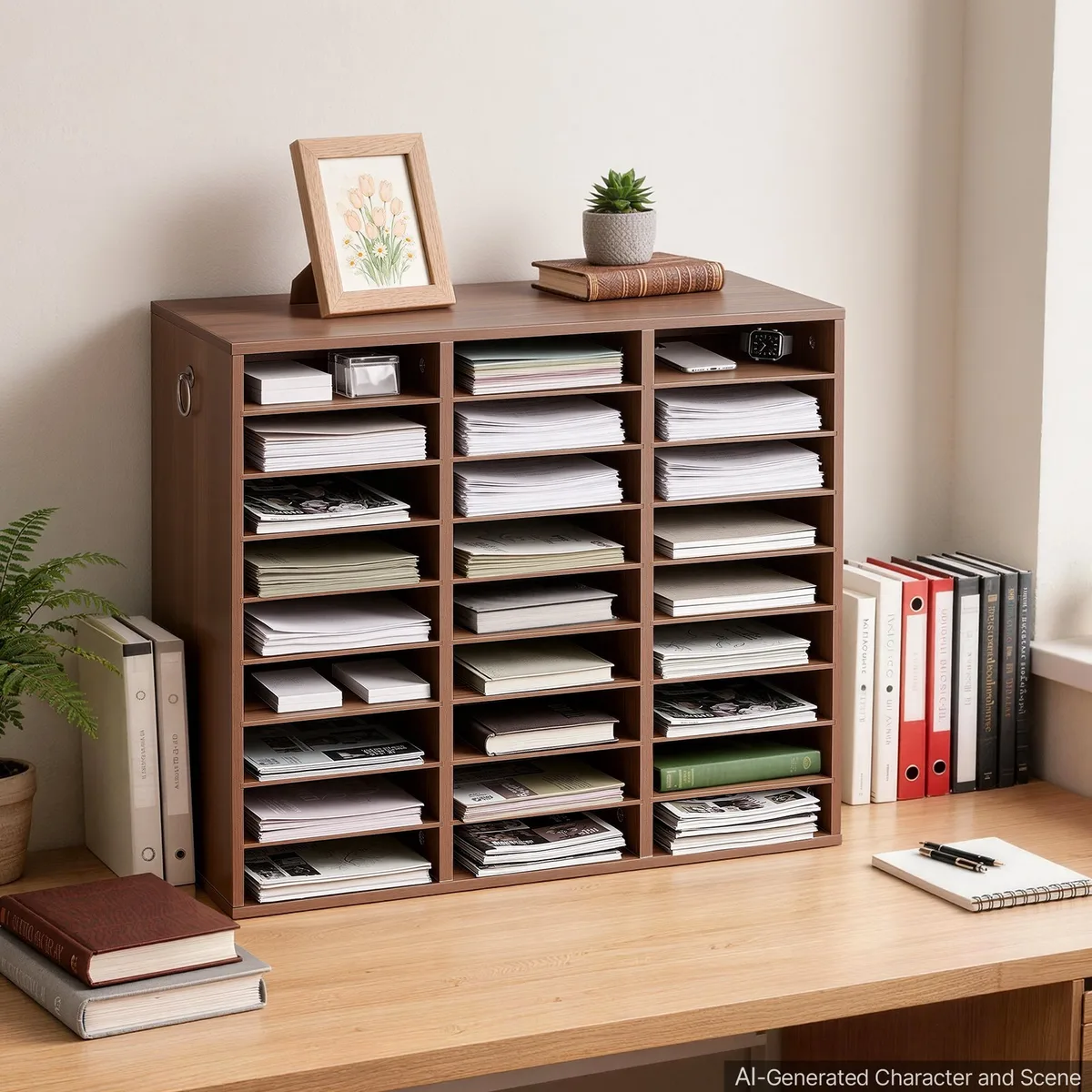 VEVOR 27 compartment literature organizer dimensions