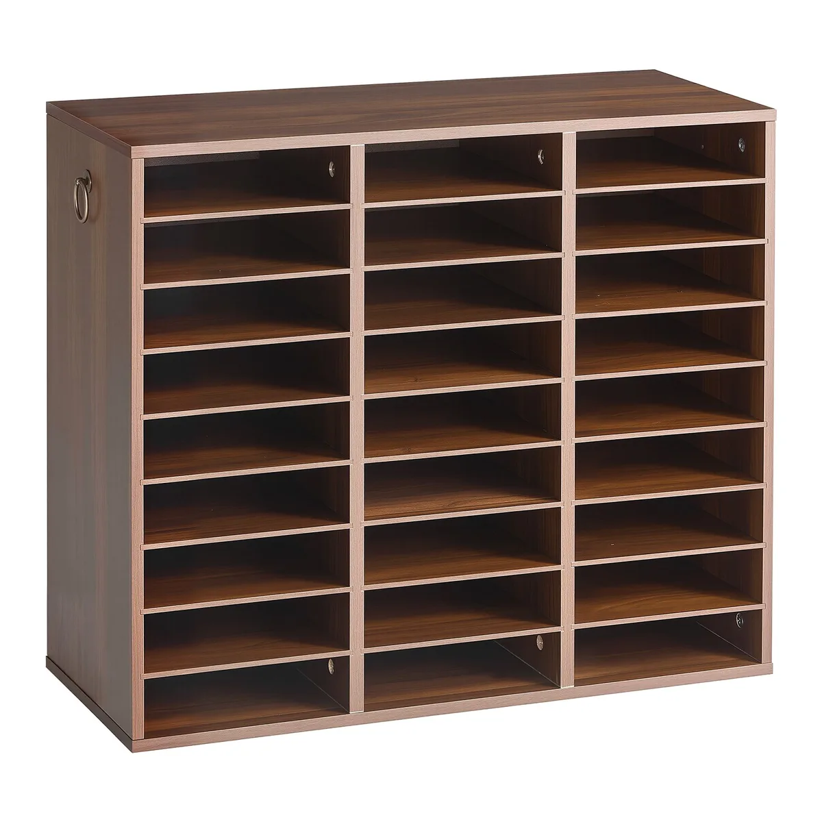 VEVOR 27 slot literature sorter compartment close-up brown
