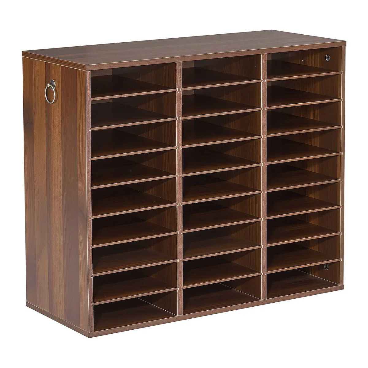 VEVOR 27 compartment wood organizer features overview brown