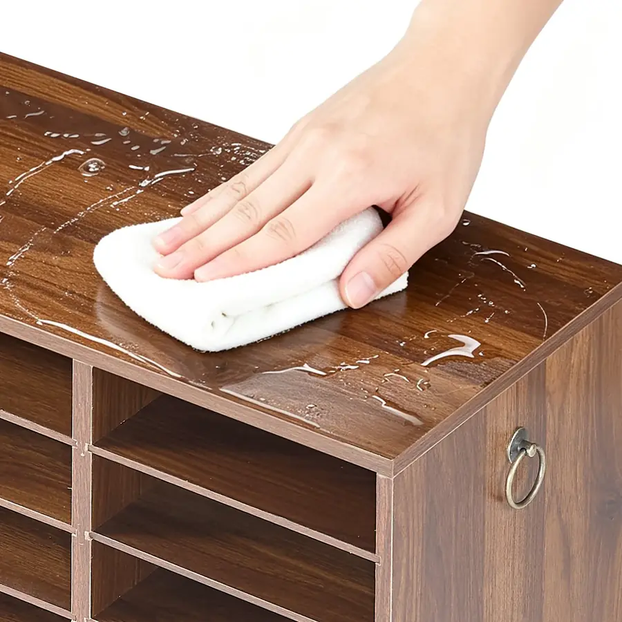 VEVOR 27 compartment wood organizer waterproof surface brown