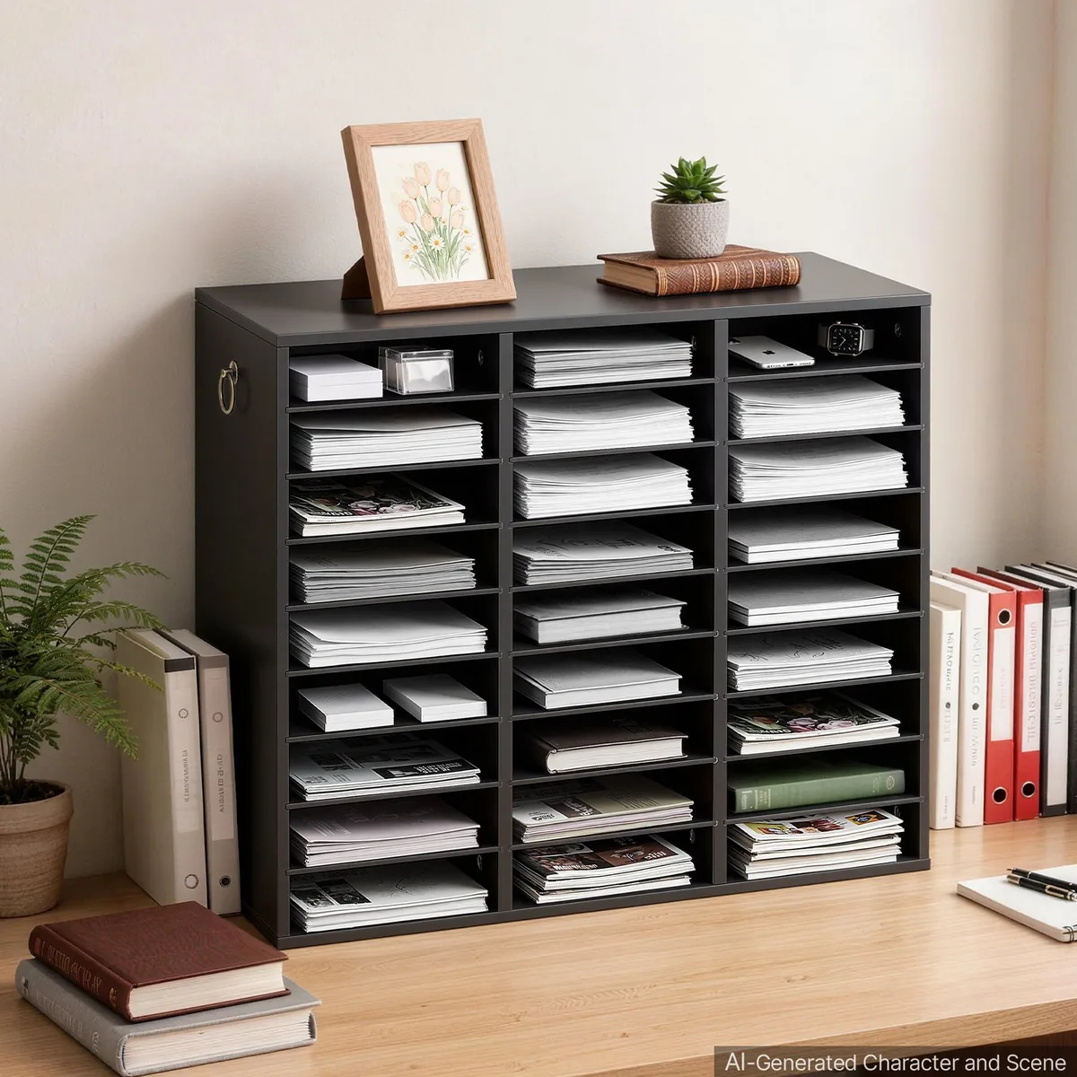 VEVOR 27 compartment literature organizer dimensions