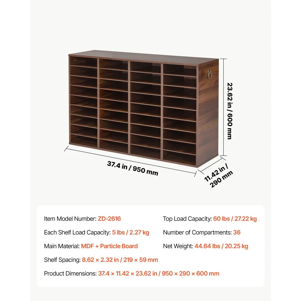 VEVOR literature sorter package contents