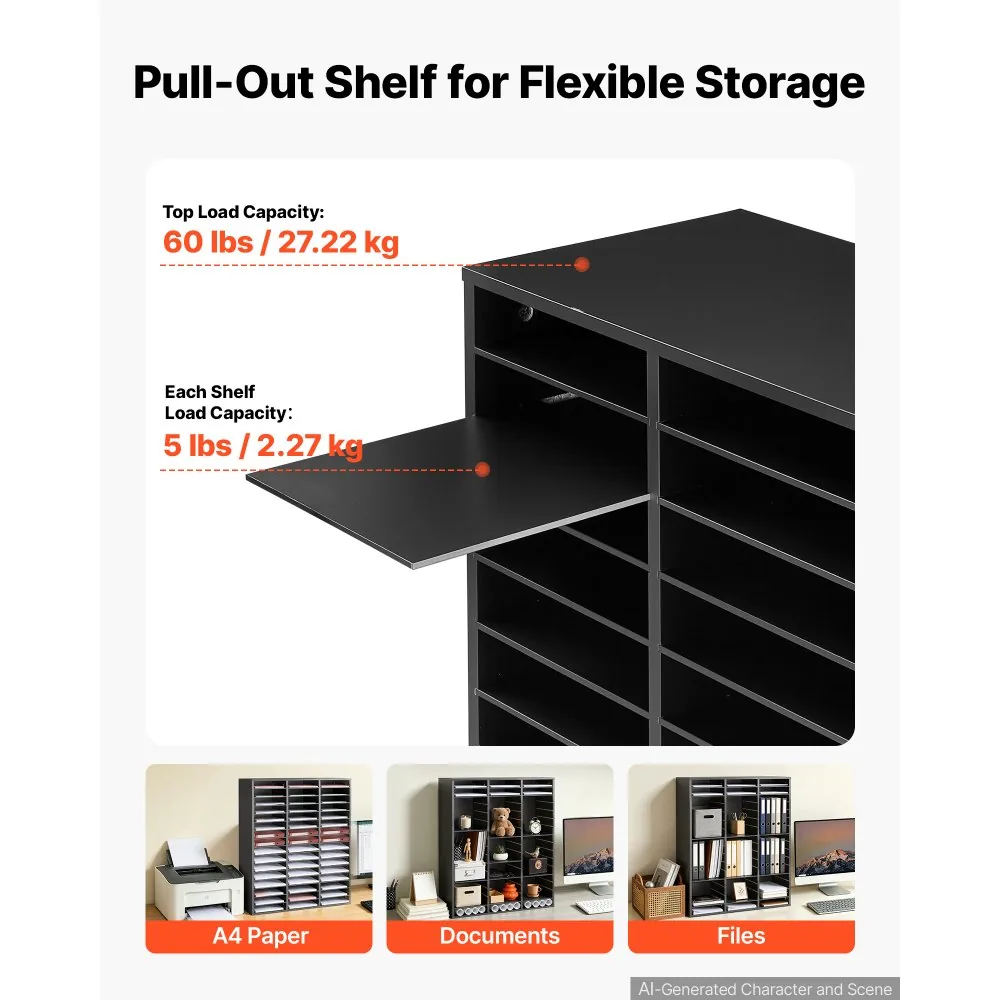 VEVOR organizer adjustable pull out shelves