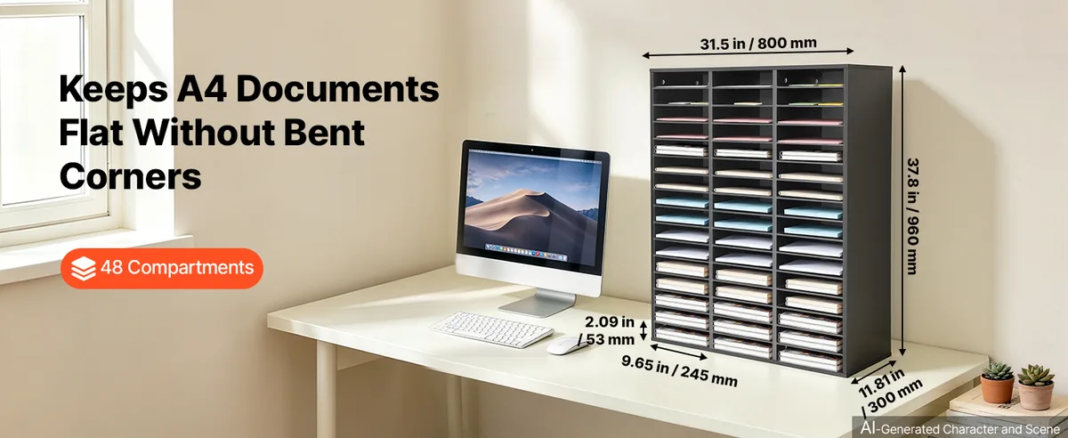 VEVOR 48 compartment organizer product dimensions