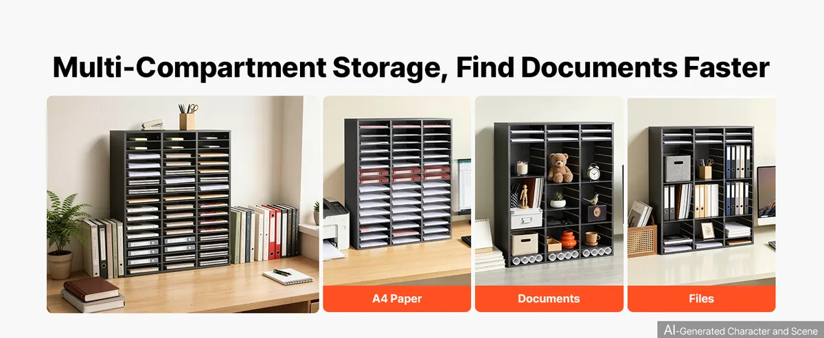 VEVOR literature organizer neat storage