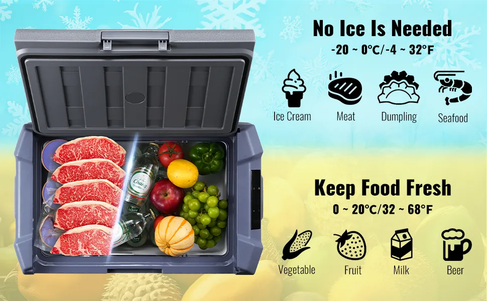 VEVOR Car Refrigerator 16QT（15L） feature 1