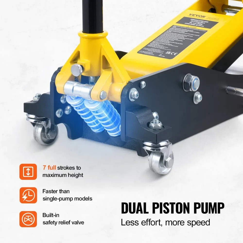 VEVOR Low Profile Floor Jack 2 Ton (4400 lbs) product image 4