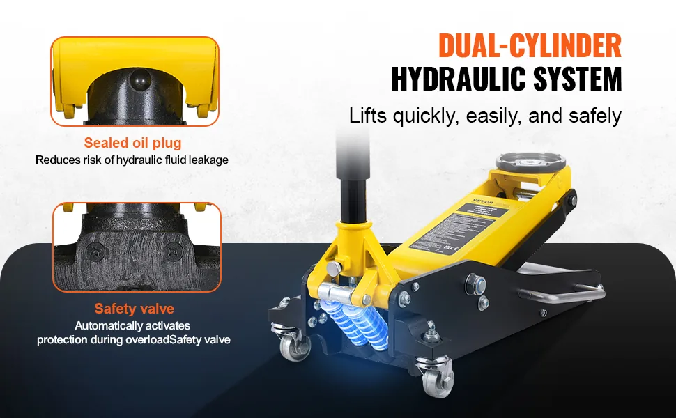 VEVOR Low Profile Floor Jack 2 Ton (4400 lbs) feature 1
